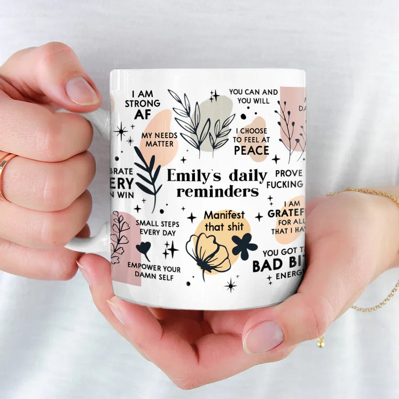 Custom Name Empowering Affirmation Gifts for Women - Personalized Mug