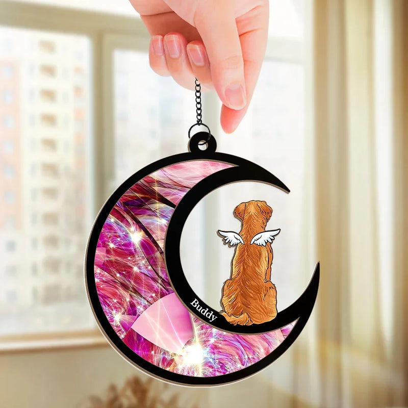 You Are My Angel, Always By My Side - Memorial Personalized Window Hanging Suncatcher - Sympathy Gift For Pet Owners, Pet Lovers