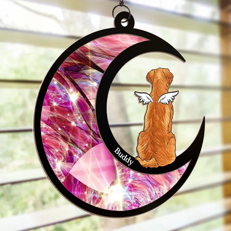 You Are My Angel, Always By My Side - Memorial Personalized Window Hanging Suncatcher - Sympathy Gift For Pet Owners, Pet Lovers