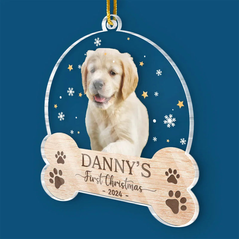 Custom Photo My Lovely Fur Baby - Dog & Cat Personalized Custom Ornament - Acrylic Custom Shaped - Christmas Gift For Pet Owners, Pet Lovers, First Christmas