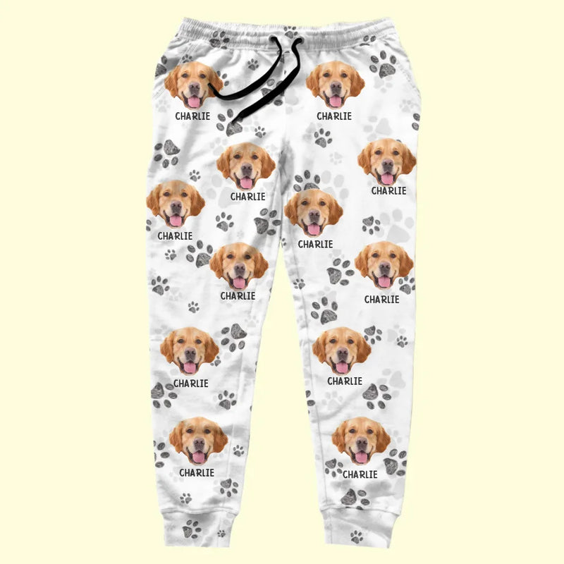 Custom Photo My Best Friend Has Four Paws - Dog & Cat Personalized Custom Unisex Sweatpants - Christmas Gift For Pet Owners, Pet Lovers