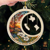 Family Love Knows No Distance - Family Personalized Custom Ornament - Acrylic Custom Shaped - Christmas Gift For Family Members