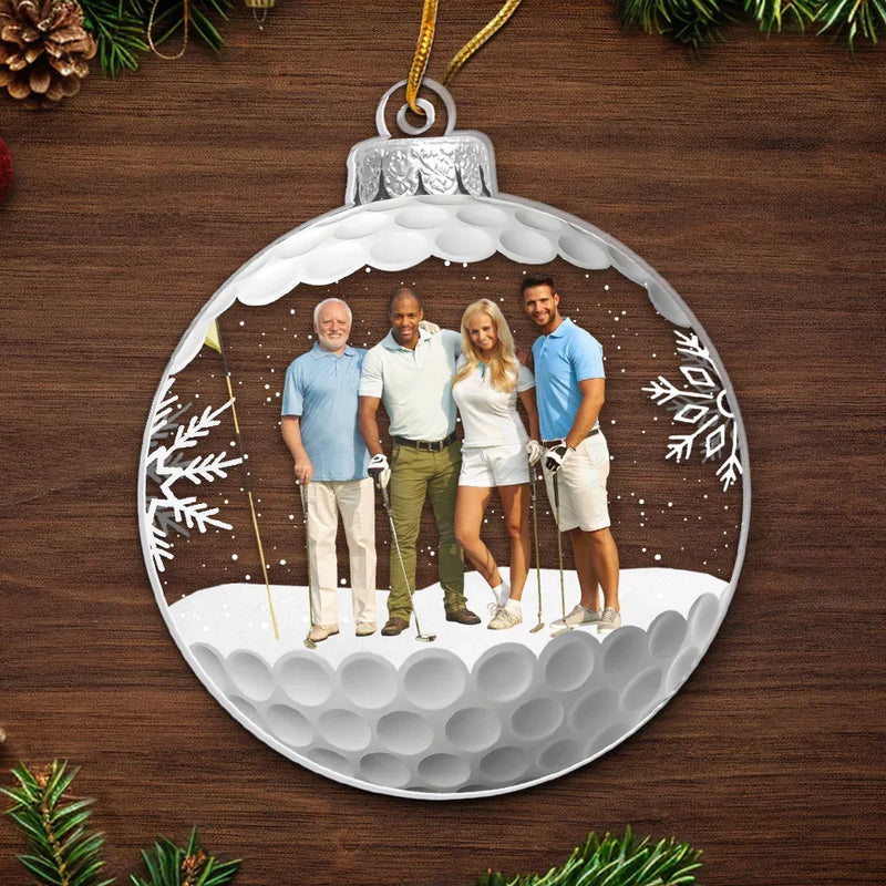 Custom Photo For The Love Of The Game - Personalized Custom Ornament - Acrylic Custom Shaped - Christmas Gift For Sport Lovers, Sport Players