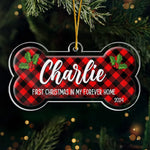 Custom Name First Christmas Dog Gifts - Personalized Ornament