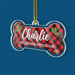 Custom Name First Christmas Dog Gifts - Personalized Ornament