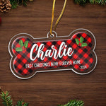 Custom Name First Christmas Dog Gifts - Personalized Ornament