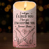 I Want To Hold Your Hand Through Every Storm - Couple Personalized Custom LED Candle - Christmas Gift For Husband Wife, Anniversary