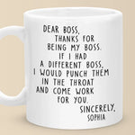 Custom Name Funny Boss Appreciation Gifts - Personalized Mugs