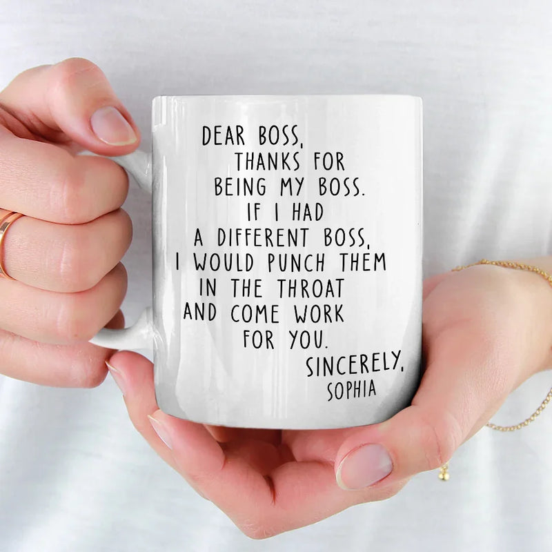Custom Name Funny Boss Appreciation Gifts - Personalized Mugs