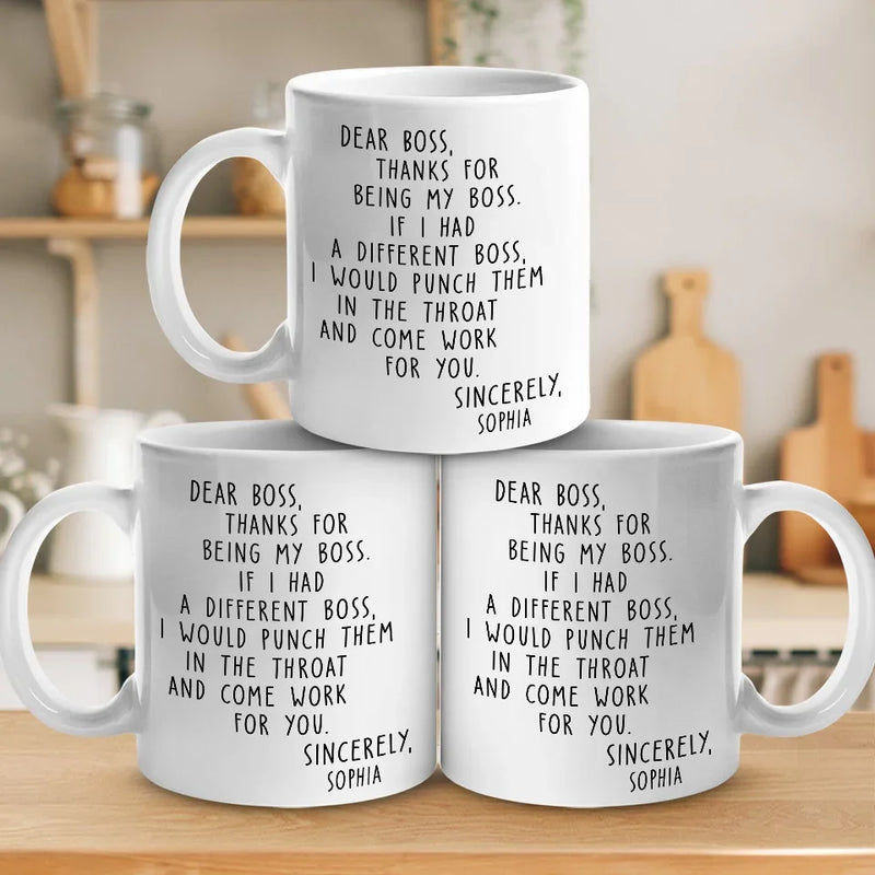 Custom Name Funny Boss Appreciation Gifts - Personalized Mugs