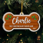Custom Name First Christmas Dog Gifts - Personalized Ornament