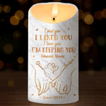 Custom Name Romantic Couple Gifts - Personalized LED Candle