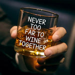 Custom Name Long Distance Friendship Gifts - Personalized Whiskey Glass