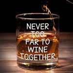 Custom Name Long Distance Friendship Gifts - Personalized Whiskey Glass