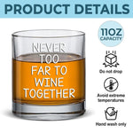 Custom Name Long Distance Friendship Gifts - Personalized Whiskey Glass