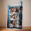 Custom Photo A Hug Sent From Heaven - Memorial Personalized Custom Snuggle Blanket, Hoodie Blanket - Sympathy Gift, Christmas Gift For Family Members