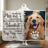 Custom Photo When You Miss Me, Have No Fear Wrap Yourself In This Blanket - Memorial Personalized Custom Snuggle Blanket, Hoodie Blanket - Sympathy Gift, Christmas Gift For Pet Owners, Pet Lovers