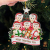 Home Is Where The Holiday Magic Happens - Family Personalized Custom Ornament - Acrylic Custom Shaped - Christmas Gift For Family Members