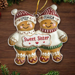 Custom Name Gingerbread Sister Christmas Gifts - Personalized Ornament