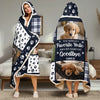 Custom Photo Once By My Side, Forever In My Heart - Memorial Personalized Custom Snuggle Blanket, Hoodie Blanket - Sympathy Gift, Christmas Gift For Pet Owners, Pet Lovers