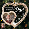 Custom Photo Treasured In Our Hearts, Forever Missed - Memorial Personalized Custom Ornament - Acrylic Custom Shaped - Sympathy Gift, Christmas Gift For Family Members