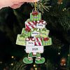 Christmas Is A Time To Feel The Love Of Family - Family Personalized Custom Ornament - Acrylic Custom Shaped - Christmas Gift For Family Members