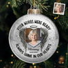 Custom Photo Your Wings Were Ready, Always Shine In Our Hearts - Memorial Personalized Custom Ornament - Acrylic Custom Shaped - Sympathy Gift, Christmas Gift For Family Members