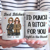 Life Is Sweeter With A Bestie By Your Side - Bestie Personalized Custom Mug - Christmas Gift For Best Friends, BFF, Sisters