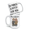 Life Is Sweeter With A Bestie By Your Side - Bestie Personalized Custom Mug - Christmas Gift For Best Friends, BFF, Sisters