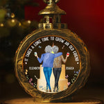 Custom Name Old Friend Gifts for Best Friends - Personalized Candlelight Lantern Ornament