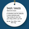 An Extraordinary Squad - Coworker Personalized Custom Ornament - Ceramic Round Shaped - Christmas Gift For Coworkers, Work Friends, Colleagues