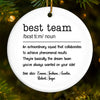 An Extraordinary Squad - Coworker Personalized Custom Ornament - Ceramic Round Shaped - Christmas Gift For Coworkers, Work Friends, Colleagues