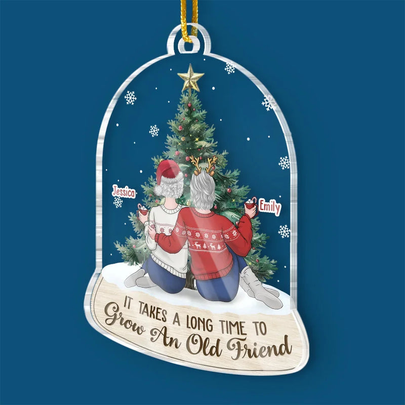 Making Spirits Bright With My Favorite People - Bestie Personalized Custom Ornament - Acrylic Custom Shaped - Christmas Gift For Best Friends, BFF, Sisters