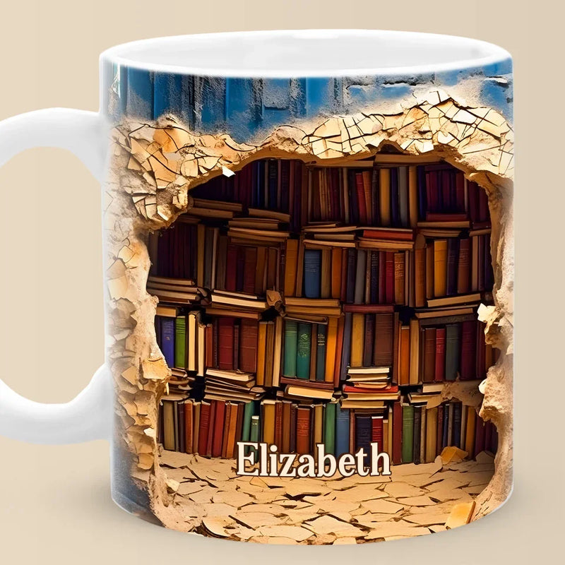 Where Books Are, Magic Happens - Personalized Custom Mug - Christmas Gift For Book Lovers