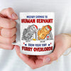 Meowy Catmas To Human Servant - Cat Personalized Custom 3D Inflated Effect Printed Mug - Christmas Gift For Pet Owners, Pet Lovers