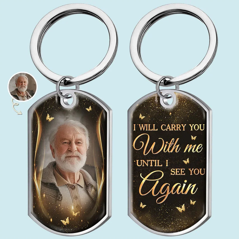 Custom Photo Memorial Keepsake Gifts - Personalized Keychain