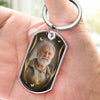 Custom Photo I Will Carry You With Me - Memorial Personalized Custom Keychain - Sympathy Gift, Christmas Gift For Family Members