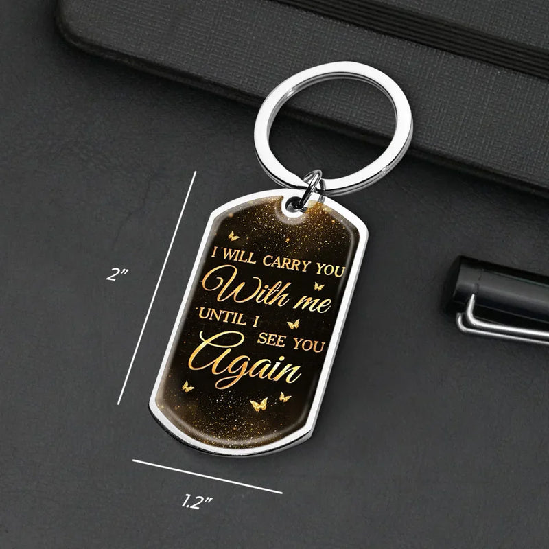Custom Photo Memorial Keepsake Gifts - Personalized Keychain