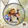 Custom Photo Forever In My Heart, You Will Always Be My Friend - Memorial Personalized Custom Stained Glass Window Hanging Suncatcher - Sympathy Gift For Pet Owners, Pet Lovers