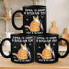 True Friends Are Never Apart - Friend Personalized Custom Black Mug - Gift For Best Friends, Sisters, Family Members, Coworkers