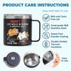 Keep Calm And Rub The Belly - Dog & Cat Personalized Custom 14oz Stainless Steel Tumbler With Handle - Christmas Gift For Pet Owners, Pet Lovers