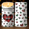Grandkids Make Life More Grand - Family Personalized Custom 3D Inflated Effect Printed LED Candle - Christmas Gift For Grandma, Grandpa, Grandkids