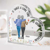 It Takes A Long Time To Grow Old Friends
 - Bestie Personalized Custom Heart Shaped Acrylic Plaque - Christmas Gift For Best Friends, BFF, Sisters