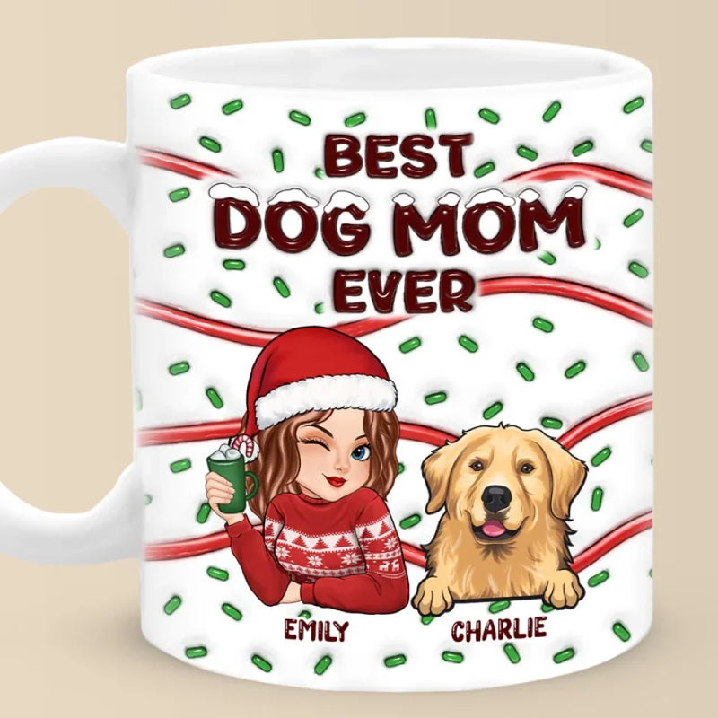 Feline Jolly This Christmas - Dog & Cat Personalized Custom 3D Inflated Effect Printed Mug - Christmas Gift For Pet Owners, Pet Lovers