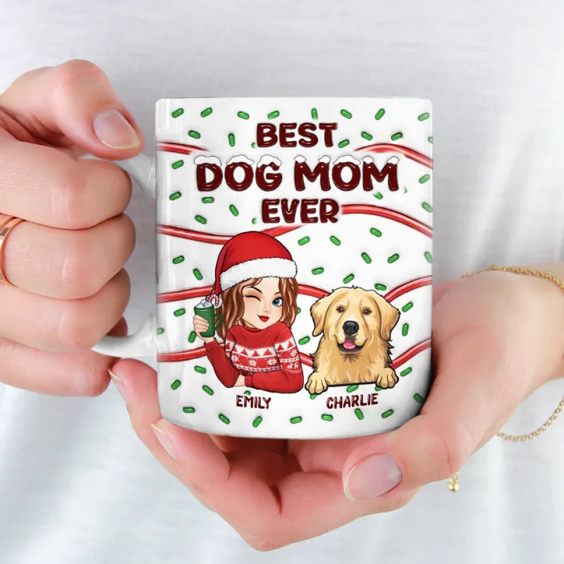 Feline Jolly This Christmas - Dog & Cat Personalized Custom 3D Inflated Effect Printed Mug - Christmas Gift For Pet Owners, Pet Lovers