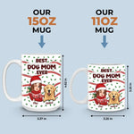 Custom Name Christmas Dog Mom Gifts for Pet Lovers - Personalized Mugs
