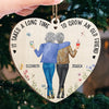 It Takes A Long Time To Grow Old Friends - Bestie Personalized Custom Ornament - Wood Custom Shaped - Christmas Gift For Best Friends, BFF, Sisters