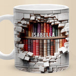 Custom Name Book Lover Gifts for Readers - Personalized Mug