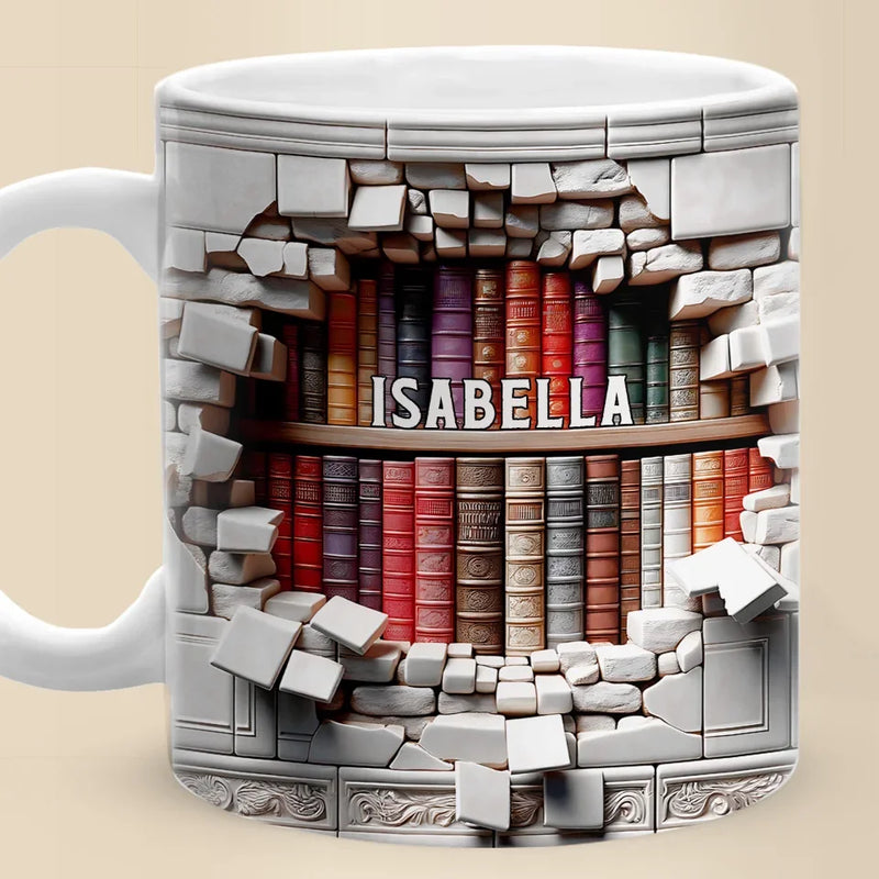 Custom Name Book Lover Gifts for Readers - Personalized Mug