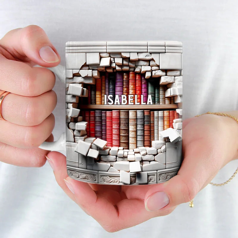 Books Are A Gateway To The World And Beyond - Personalized Custom Mug - Christmas Gift For Book Lovers